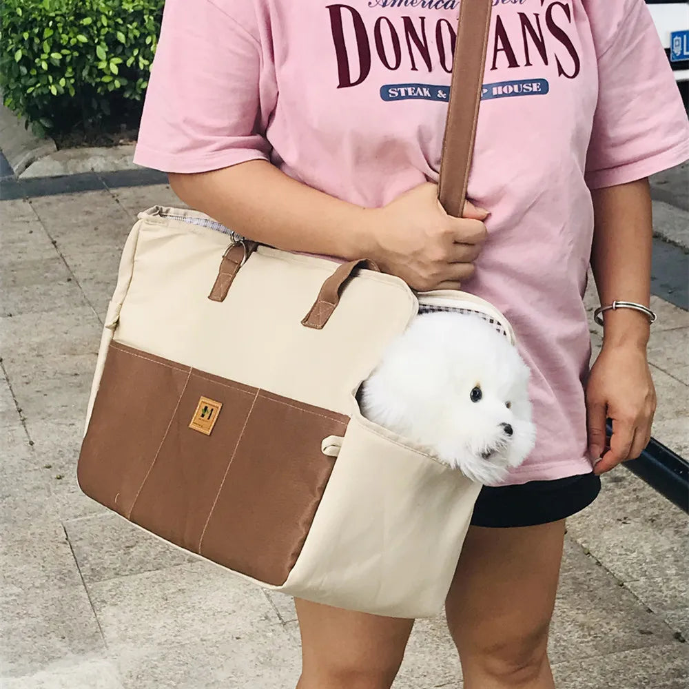 Hundeautositz, Hunde-Booster-Autositz, Katzentragetasche, Katzenbett für kleine Hunde, Katzen, Haustier-Autositz mit Polster und Gurten für Hunde und Katzen