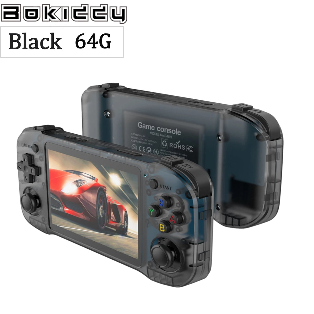 BOKIDDY R46H Retro Handheld Console Classic Game 4.2 inch HD IPS Screen Portable Video Player MAX 128G 29K Game R36H Best Gift