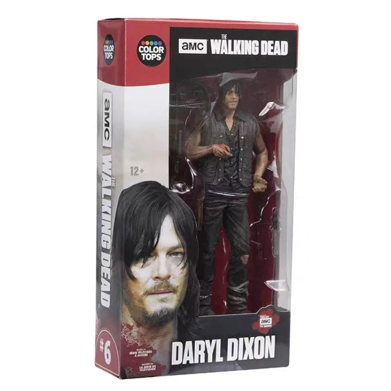 Movie Walking Dead Michonne Rick Grimes 15-17cm Cosplay Statue Model PVC Action Figure Toy