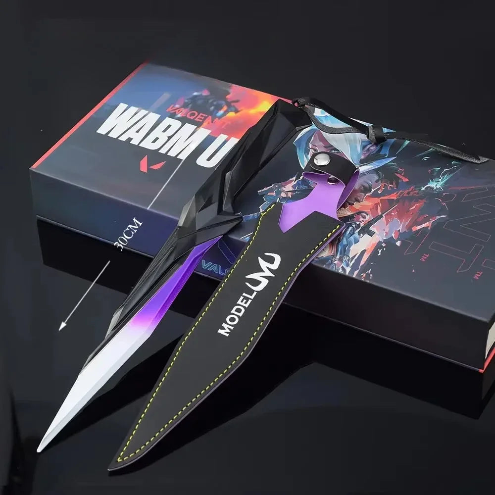 18/30 см Valorant игрови периферни устройства модел оръжие сингулярност нож играчка меч косплей метална катана тъпи и безопасни подаръци за момчета