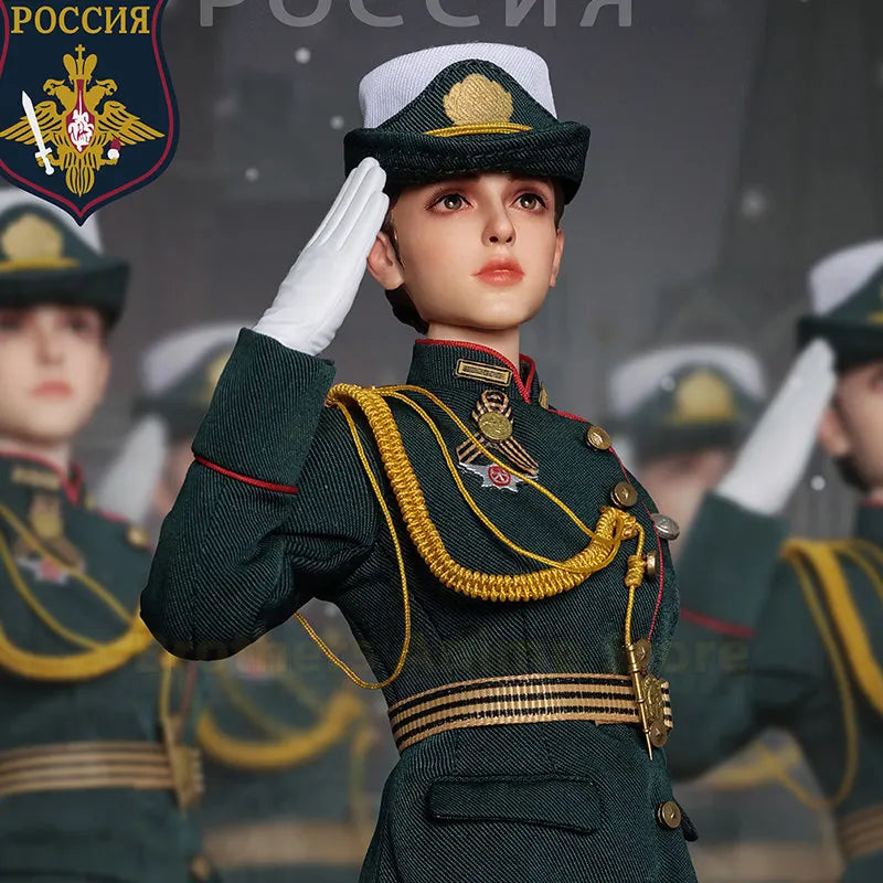 JEU [Ready Stock] FLAGSET 1/6 Female Soldier Figure Model Russian Armed Forces Action Figure 73054