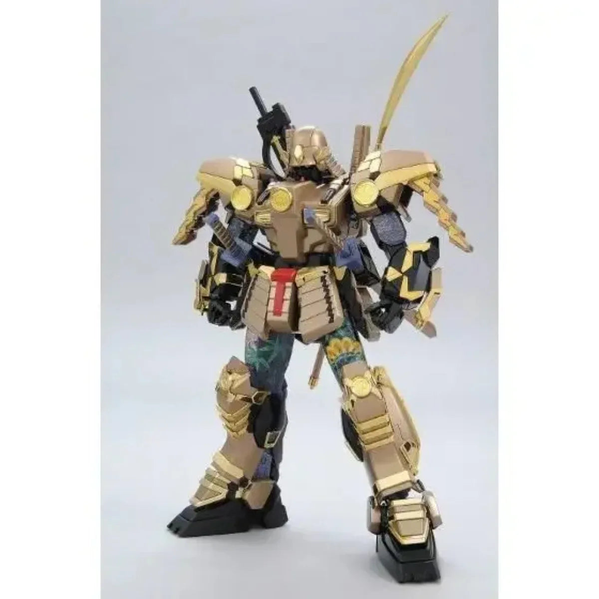 Genuine Bandai Original Figure Model Kits MG 1/100 MUSHA GUNDAM Tokugawa Ieyasu Ver. MK-II Anime Figures Action Model Toys Gifts