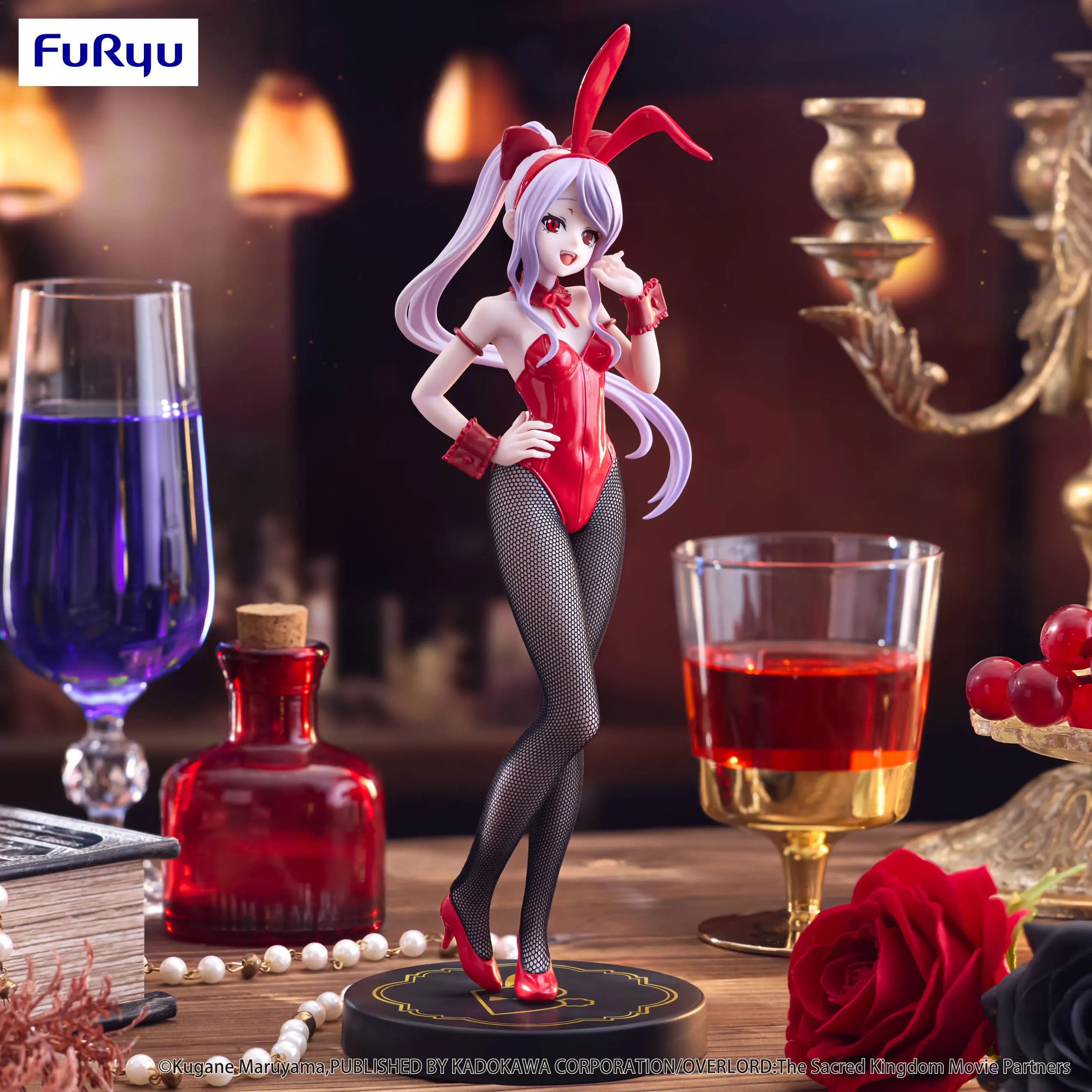 Original Bandai FuRyu BiCute Bunnies Shalltear (OVERLORD) Great Anime Figure Nice Model Ornament Gift Toys