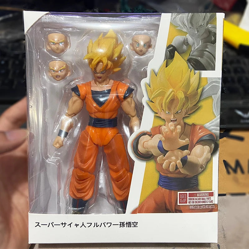 Shf Dragon Ball Z Anime Figures Super Saiyan Full Power Son Goku Vegeta Action Figure PVC Movable Collection Model Toys Gift