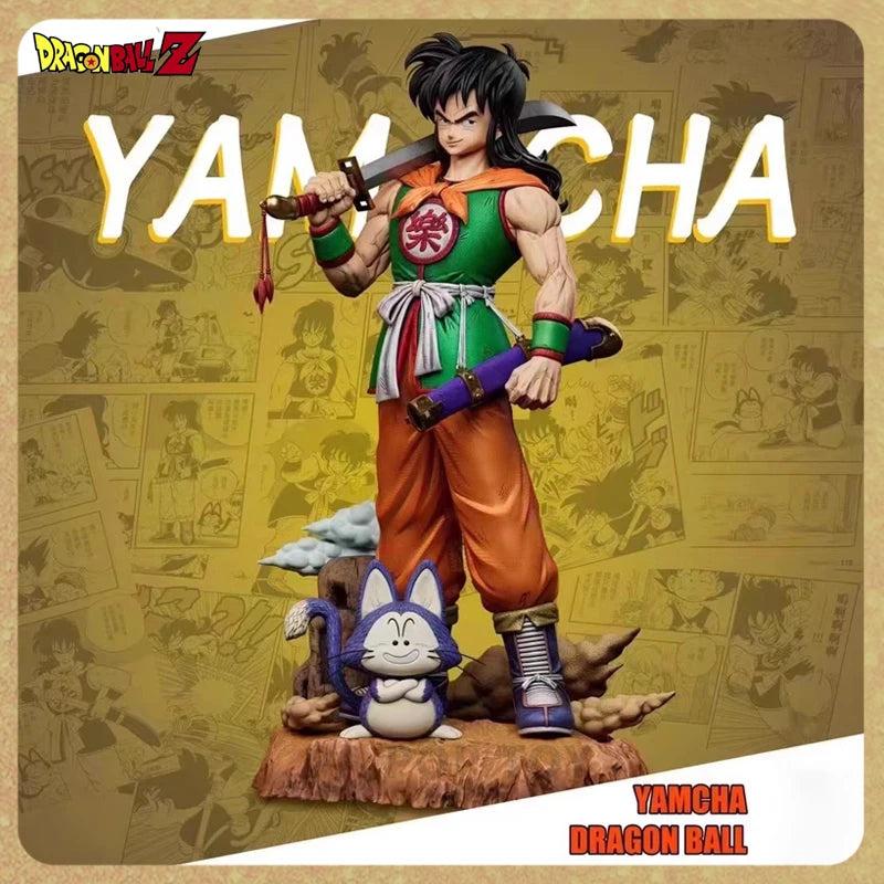 Dragon Ball Yamcha Anime Figure Puar Yamcha Figurine Action Figures Pvc Statue Desktop Ornament Collectible Model Toys Gifts