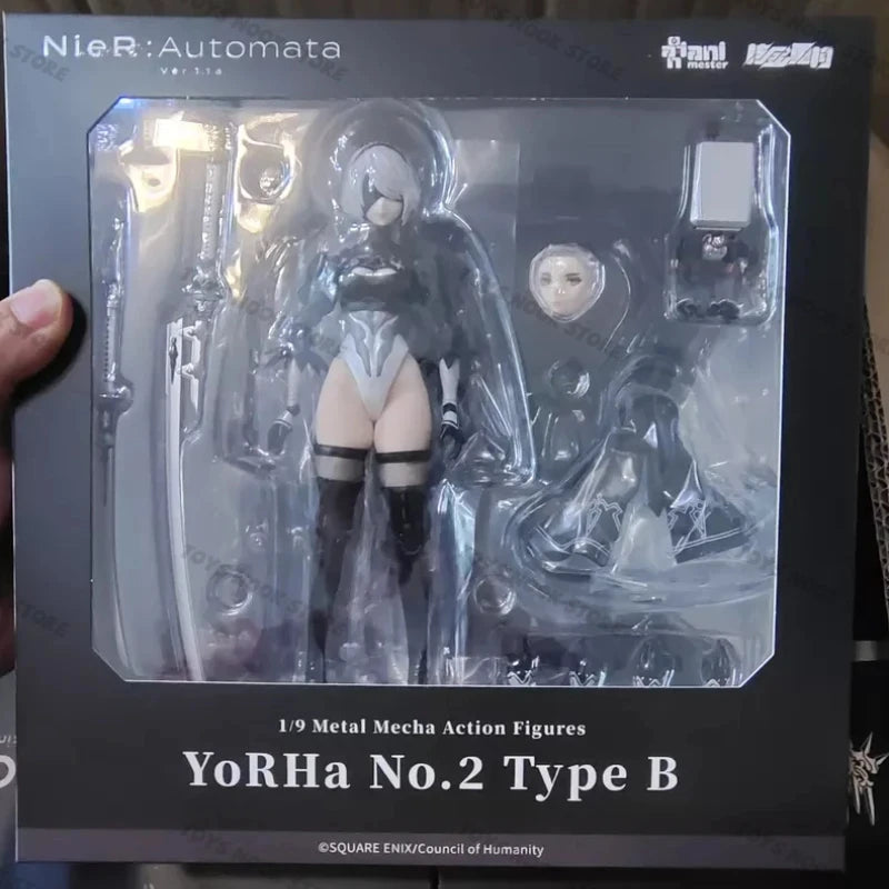 In Stock AniMester Nuclear Gold Reconstruction NieR Automata Ver1.1a YoRHa No.2 Type B Action Figure Anime Model Collection Toy