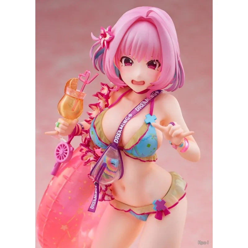 Original WAVE Dream Tech THE IDOLM STER Cinderella Girls Yumemi Riamu Swimsuit Marketing Ver. Scale 1/7 Toys Gifts Models Figure