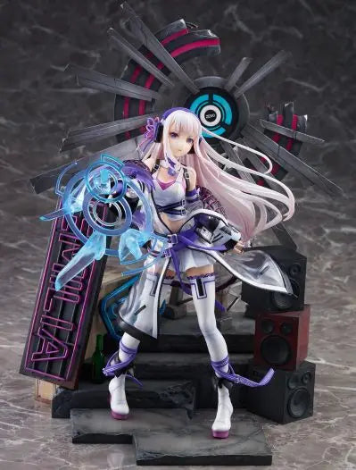 【MT】Original Alpha Satellite EStream Re: ZERO Starting Life in Another World REM Emilia RAM Neon City 1/7 Scale Figure Toy Model