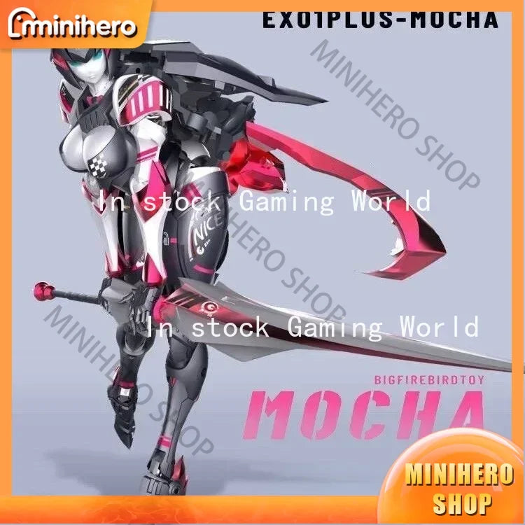 In Stock BIGFIREBIRD BUILD MOCHA MOKA EX01 PLUS Transforming Alloy Robot Toy with ARCEE Car Mode Action Figure for Adults