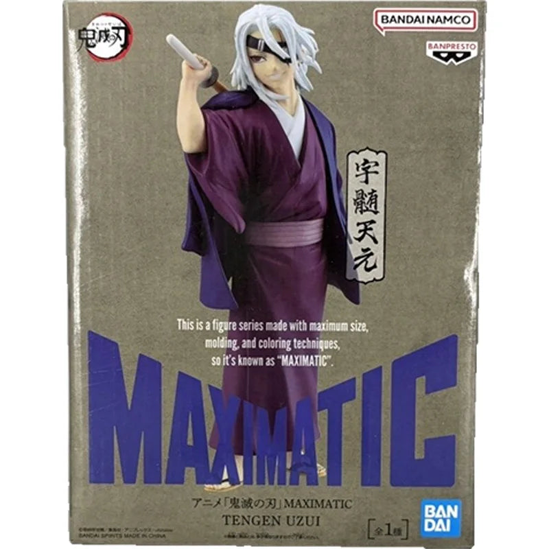 In Stock Original Genuine BANDAI NAMCO BANPRESTO Demon Slayer MAXIMATIC Uzui Tengen Figure model Collector Figurine Toy PVC 21cm