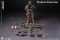 CY7-TOYS 6-inch 1:12 Death Ghost Movable Male Soldier Doll Model
