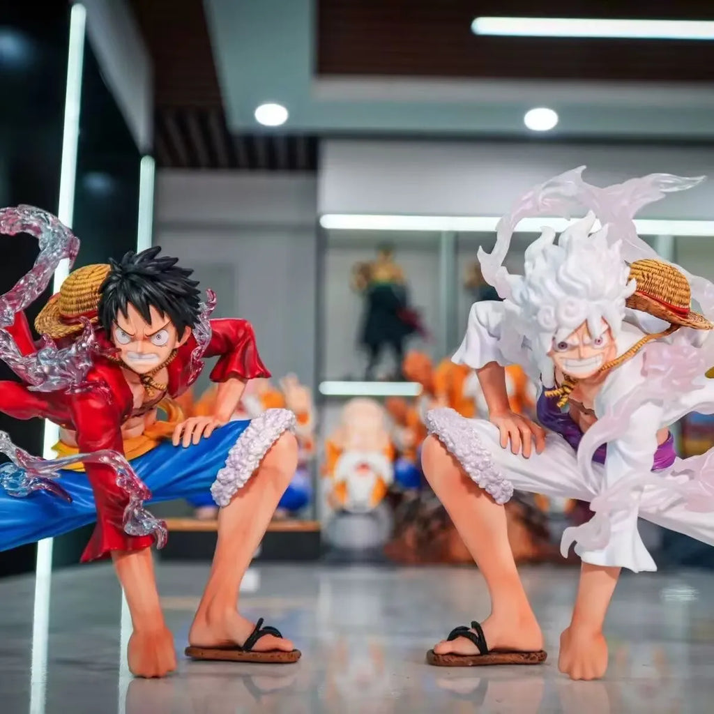 16cm One Piece Luffy Two Kinds Red Or White Anime Figure Figures Models Pvc Statue Models Boys Collectible Ornament Doll Toys