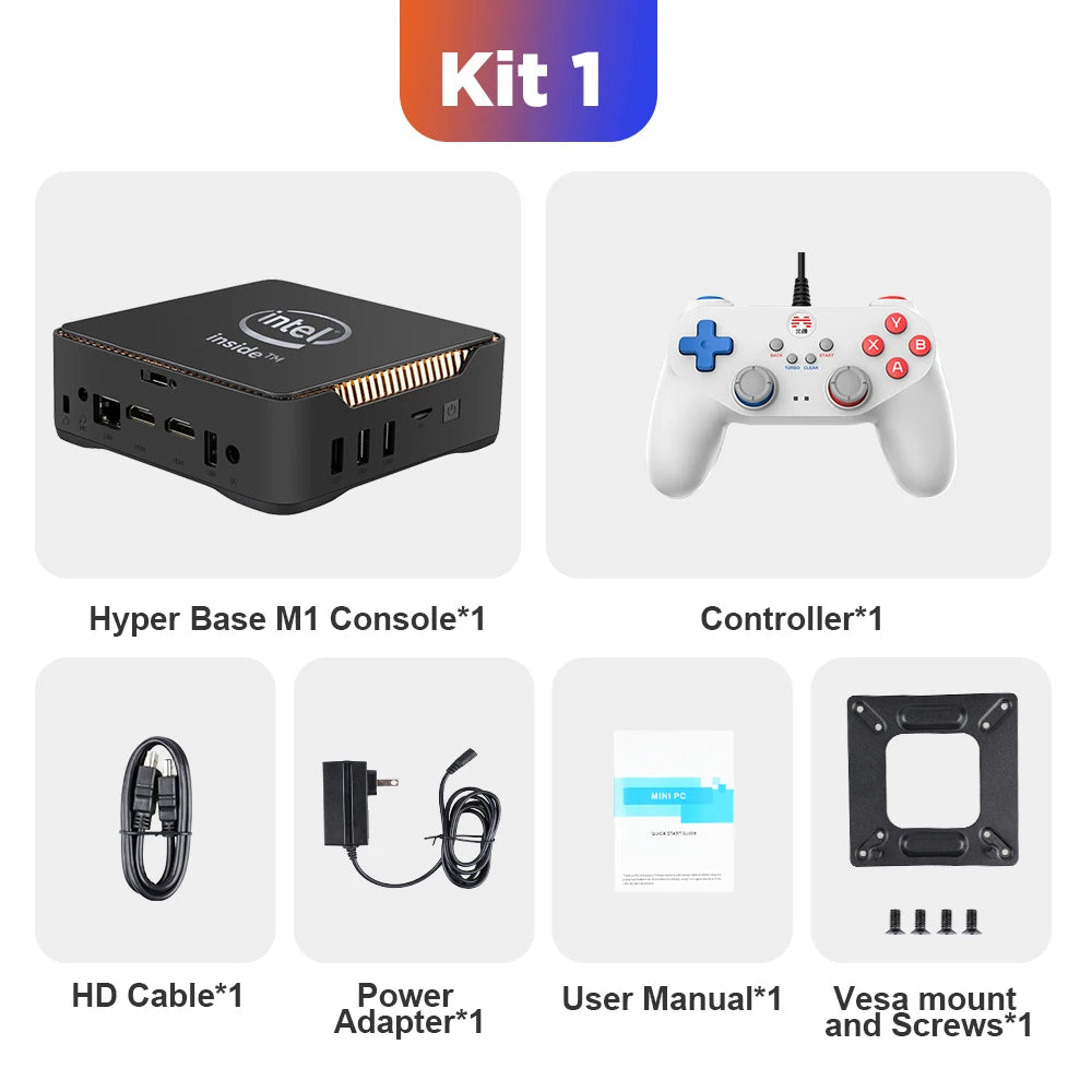 Retro-Videospielkonsole WIN 11 Pro &amp; Batocera OS N100 MINI PC Box 2TB Festplatte 52000+ Spiele 80+ Emulatoren für PS3/PS2/PS1/WII