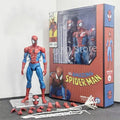 Ct Toys Spiderman Mafex 185 Classic Costume Ver Miles Morales Spider-Man Action Figure Anime Model Gift Toys 15cm