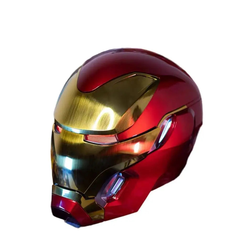 Hot 1:1 Iron Man MK50 Wearable Figures Helmet Deformation Voice Activated Around Derived Animation Marvel Model Toy Gift