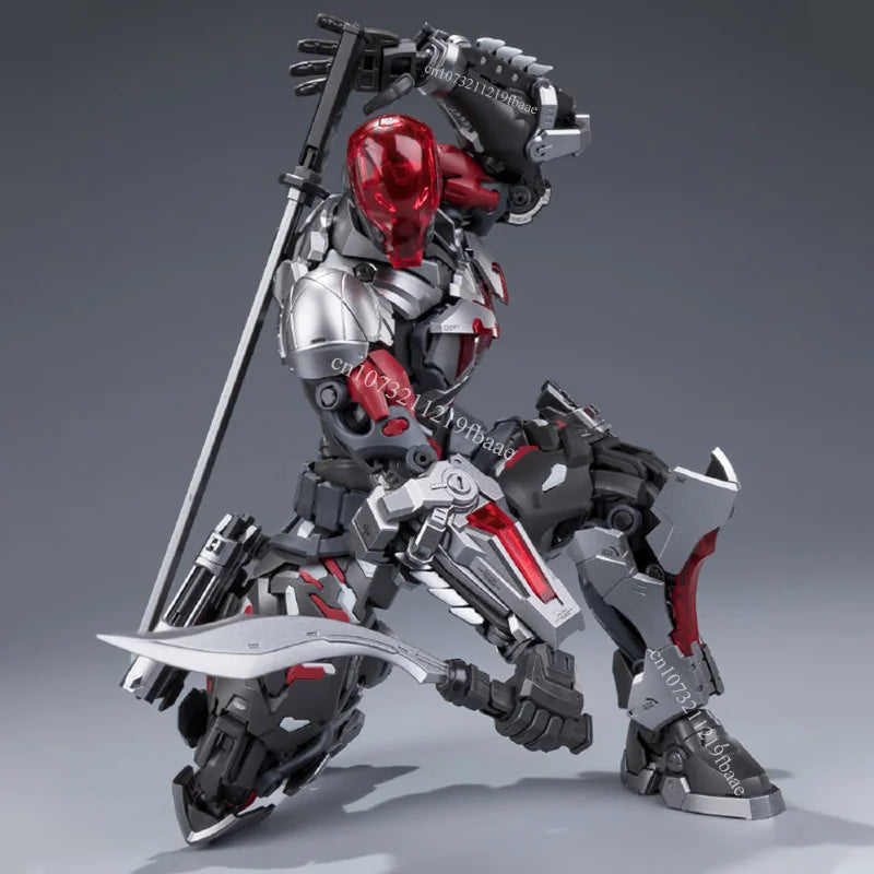 In Stock HEMOXIAN Model BATMAN Action Figure ARKHAM KNIGHT 1/10 Assembly Model Kit DC Toys Red Hood Plastic Mecha Gifts