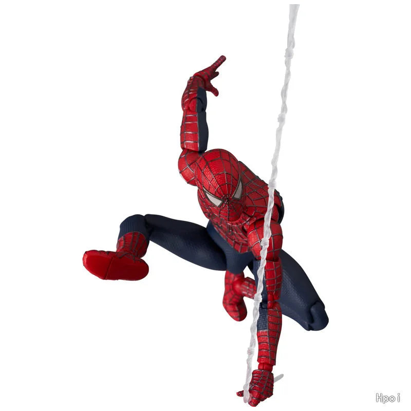 Mafex 241 Spider-Man No Way Home Articulated Action Figure Collectible Model With Replaceable Heads Hands 15.5cm For Marvel Fans