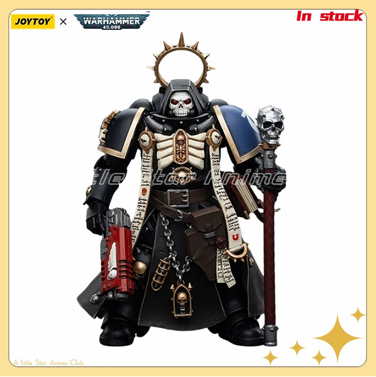 In Stock JOYTOY WARHAMMER 40000 1/18 Action Figure Ultramarines Primaris Chaplain Brother Varus Model Collection Toys