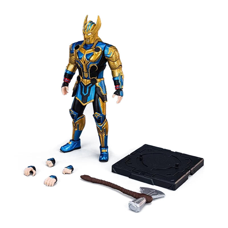 Marvel Thor Building Blocks Joint Movable Toy 1/12 Model Assembly Kit Disney Anime Figure Educational Gift For Kids PVC Material