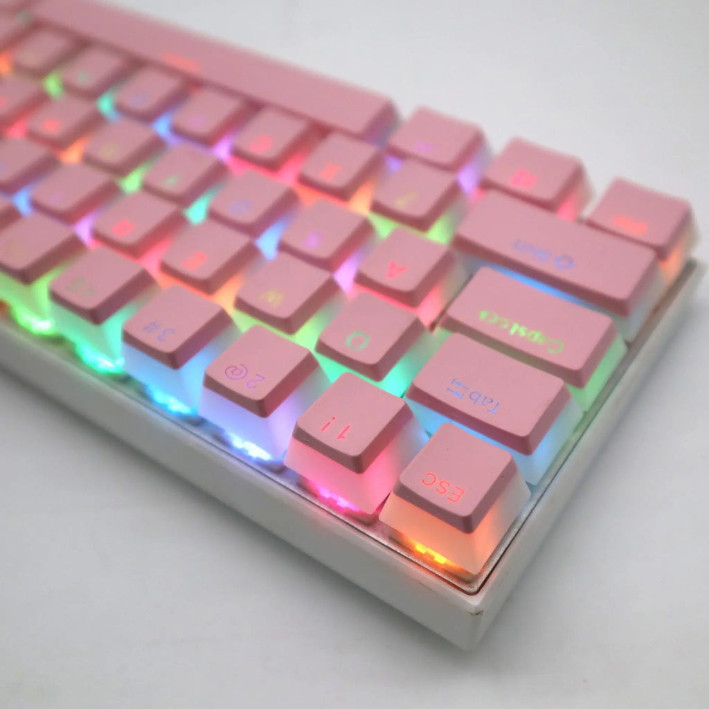 104 Keys PBT Pudding Keycap Two-color Injection OEM Profile DIY Keycaps for Gateron Cherry MX Switch Gaming Mechanical Keyboard