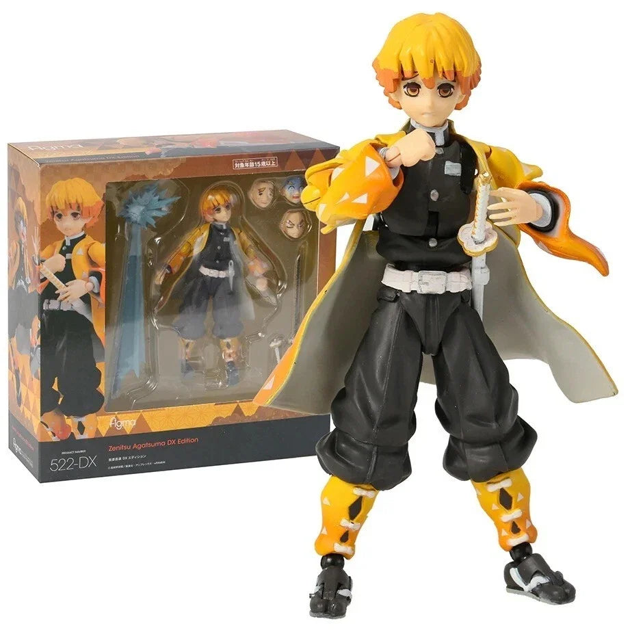 Anime Figure Figma Demon Slayer Tanjiro Kamado Nezuko Agatsuma Zenitsu Kyojuro Rengoku Action Figure Model Collection Toys Gifts