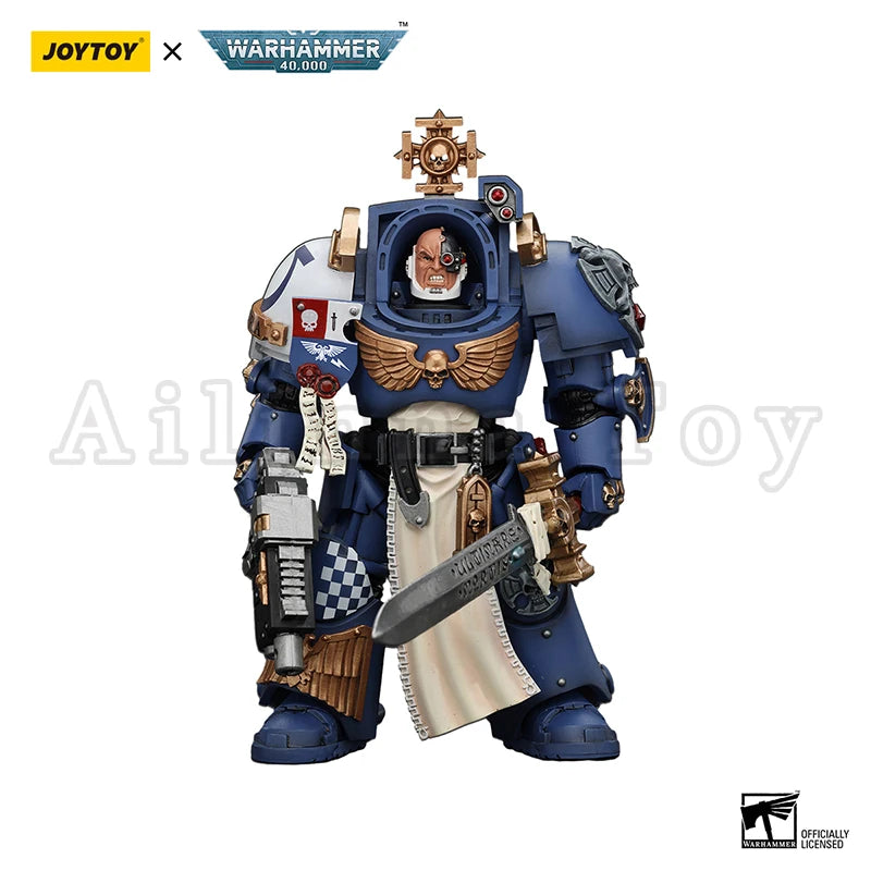 JOYTOY 1/18 Action Figure 40K Ultramarines Captain In Terminator Armour Anime Collection Military Model