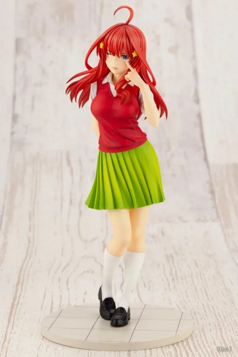 Genuine The Quintessential Quintuplets Nakano Itsuki 22.5cm Cute Girl Action Figure Anime Figure Model Toys Figure Doll Gift
