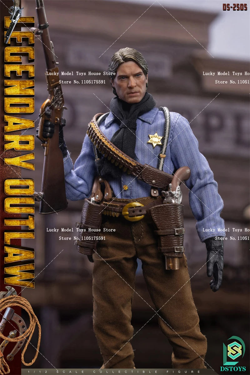 DSTOYS 1/12 Wild Cowboy Cloth Action Figure Peaceful Protector Movie Role Simulation 6inch DS-2505 The Good Male Soldier Model