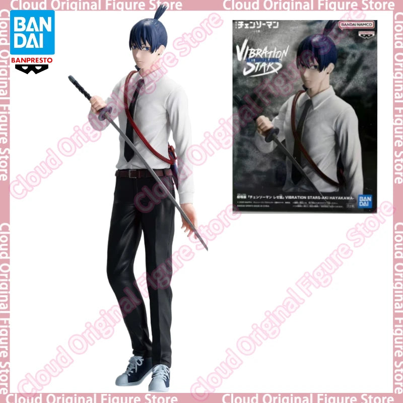 In Stock 100% Original BANDAI VIBRATION STARS Chainsaw Man – The Movie：Reze Arc Hayakawa Aki Anime Figures Toy Decoration
