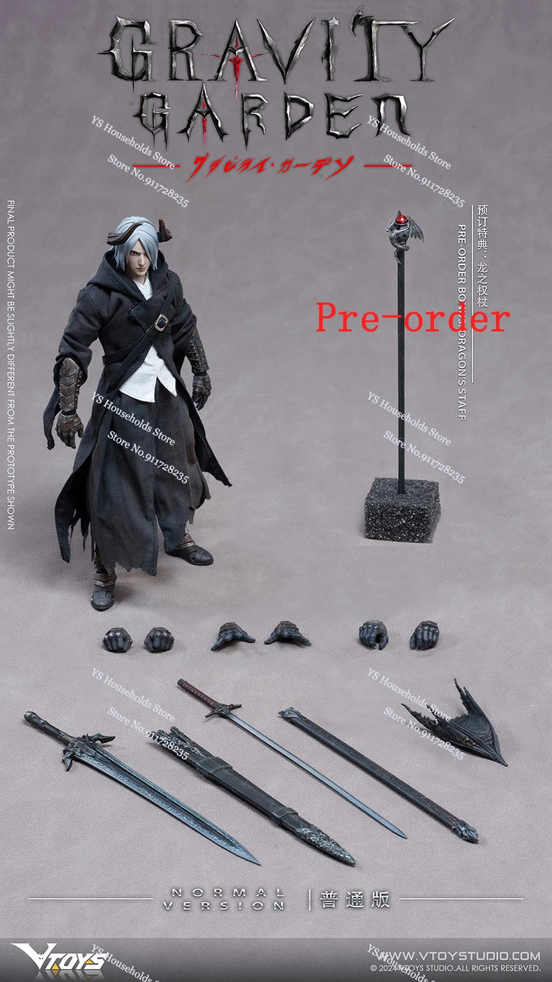 In Stock VTOYS Studio VSD009 1/12 Dragon Monster Hunter Gravity Garden 17cm Cloth Action Figure Long Sword Ornament Soldier