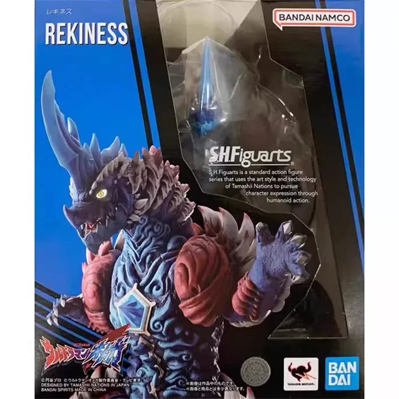 Genuine Bandai Ultraman Omega SHF Rekiness Anime Action Figures Model Figure Toys Collectible Gift for Toys Hobbies Children