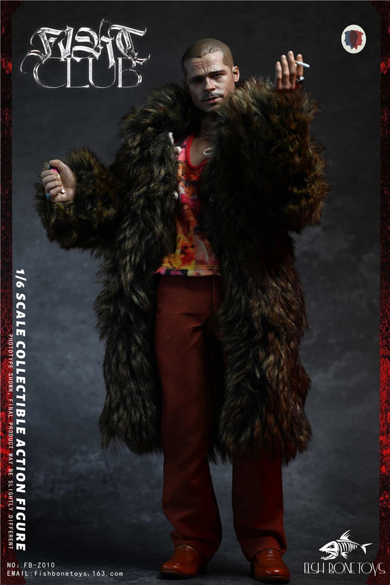 FISH BONETOYS FB-Z010 FB-Z011 FB-Z012 1/6 Collectible Fight Club Jack Tyler Durden 12'' Male Solider Action Figure Model Toy