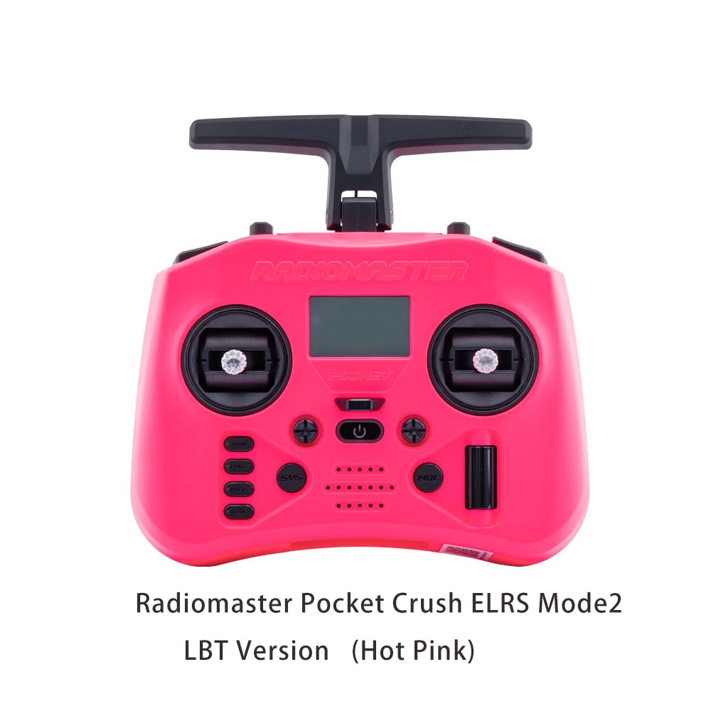 Radiomaster Pocket Crush 2.4GHz ELRS Hall Gimbal Transmitter Remote Control Portable Lightweight Foldable Antenna