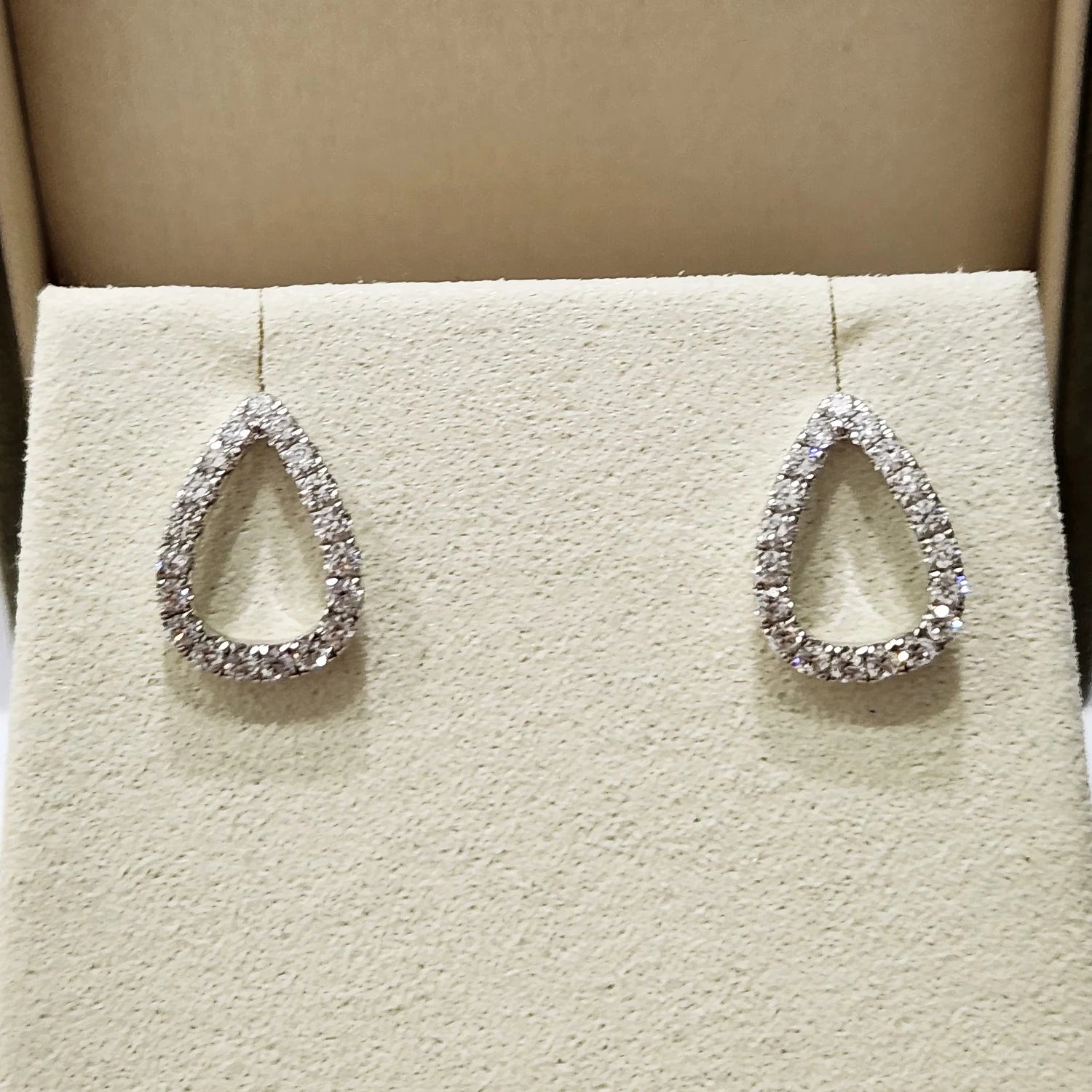 Custom Real Platinum PT950 Stud Earrings Women Anniversary Wedding Earrings Water Drop Moissanite Diamond Drop Earrings Trendy