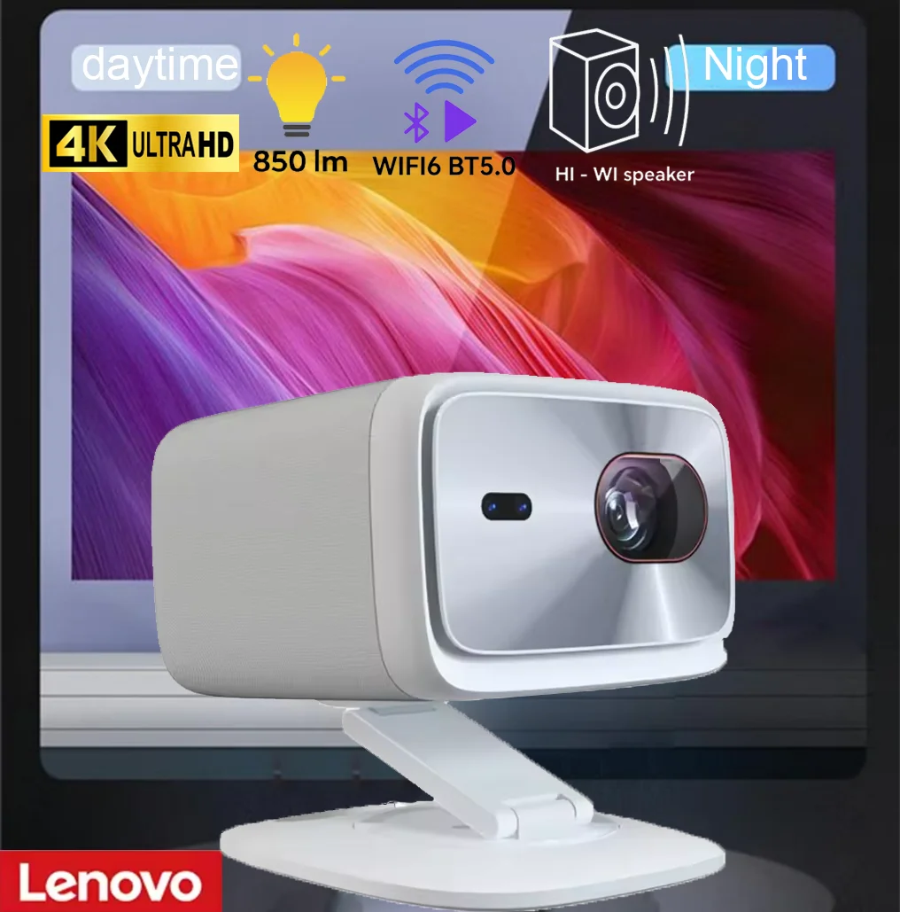 Lenovo Xiaoxin 100P Projektor 1140ANSI Ultra HD LED Video Film Heimkino Outdoor Tragbarer Strahlprojektor PK hy300 Proyector