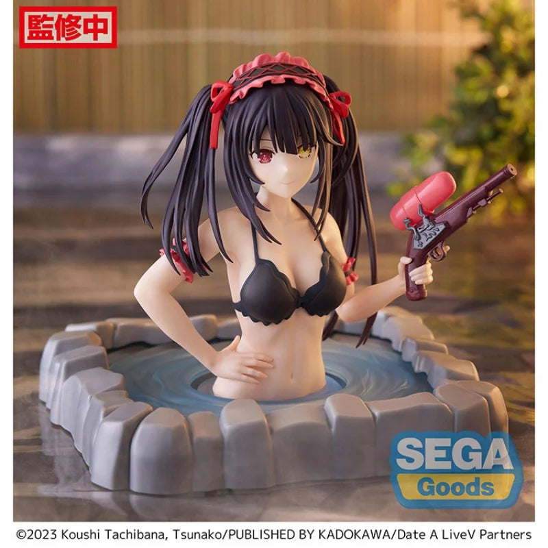 In Stock Sega Original Date A Live Tokisaki Kurumi Onsen Action Figure Anime Characters Model Doll Brand New Boxed Garage