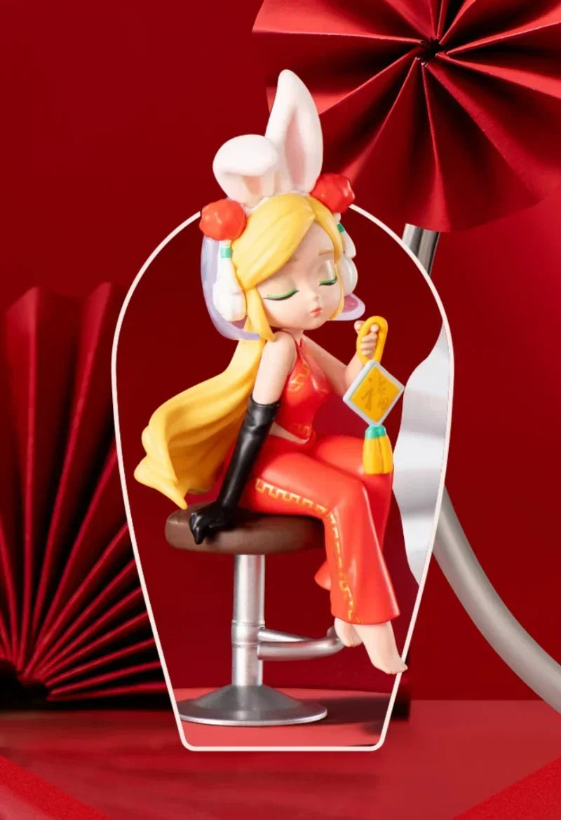 POP MART Drei, Zwei, Eins! Frohes chinesisches Neujahr Serie Blindbox Spielzeug Mode Anime Actionfigur Überraschung Mystery Box Puppen