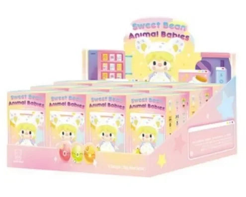 PopMart Sweet Bean Animals Babies Mystery Box Guess Bag Toys Doll Cute Anime Figure Desktop Ornaments Collection Gift Cute Model