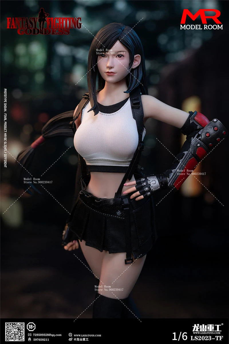 LS2023-TF 1/6 Female Movable Eye Action Figure 12'' Female Soldier Figurine Model Full Set Collectible Toy