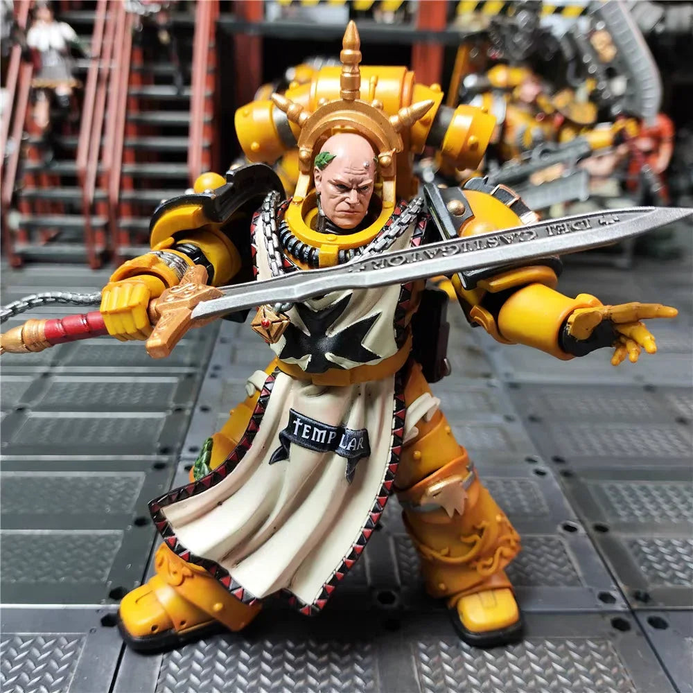 【MT】 JOYTOY 1/18 Action Figure Original Warhammer 40K Imperial Fist First Warrior Sigismund Model Gift Collection