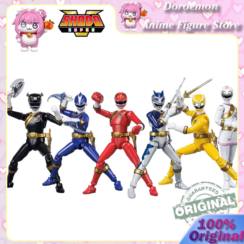 In Stock Original Shodo Super Wild Force Hyakujuu Sentai Gaoranger Full Pack Collection Good Giffts Figures