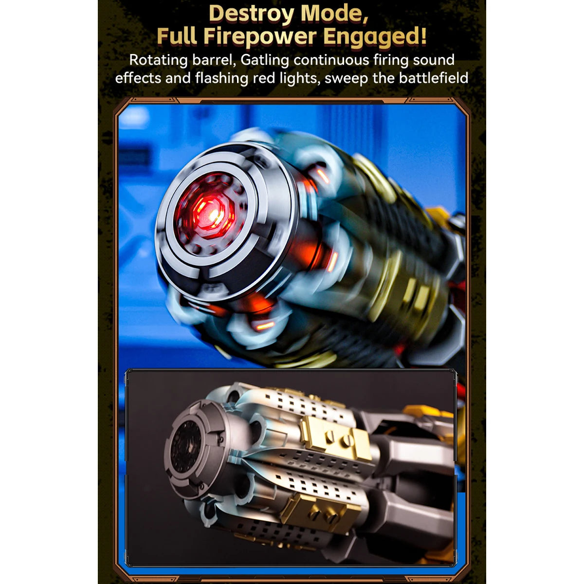 HIPLAY Killerbody Transformers BumbleBee Hand Cannon 1:1 Wearable KB20069-91 CosPlay