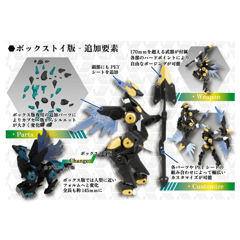 SO-TA Gashapon Capsule Toy Mechanical Dinosaur P3 Buildable Model Kit - Transformable & Poseable Action Figure Model Toys