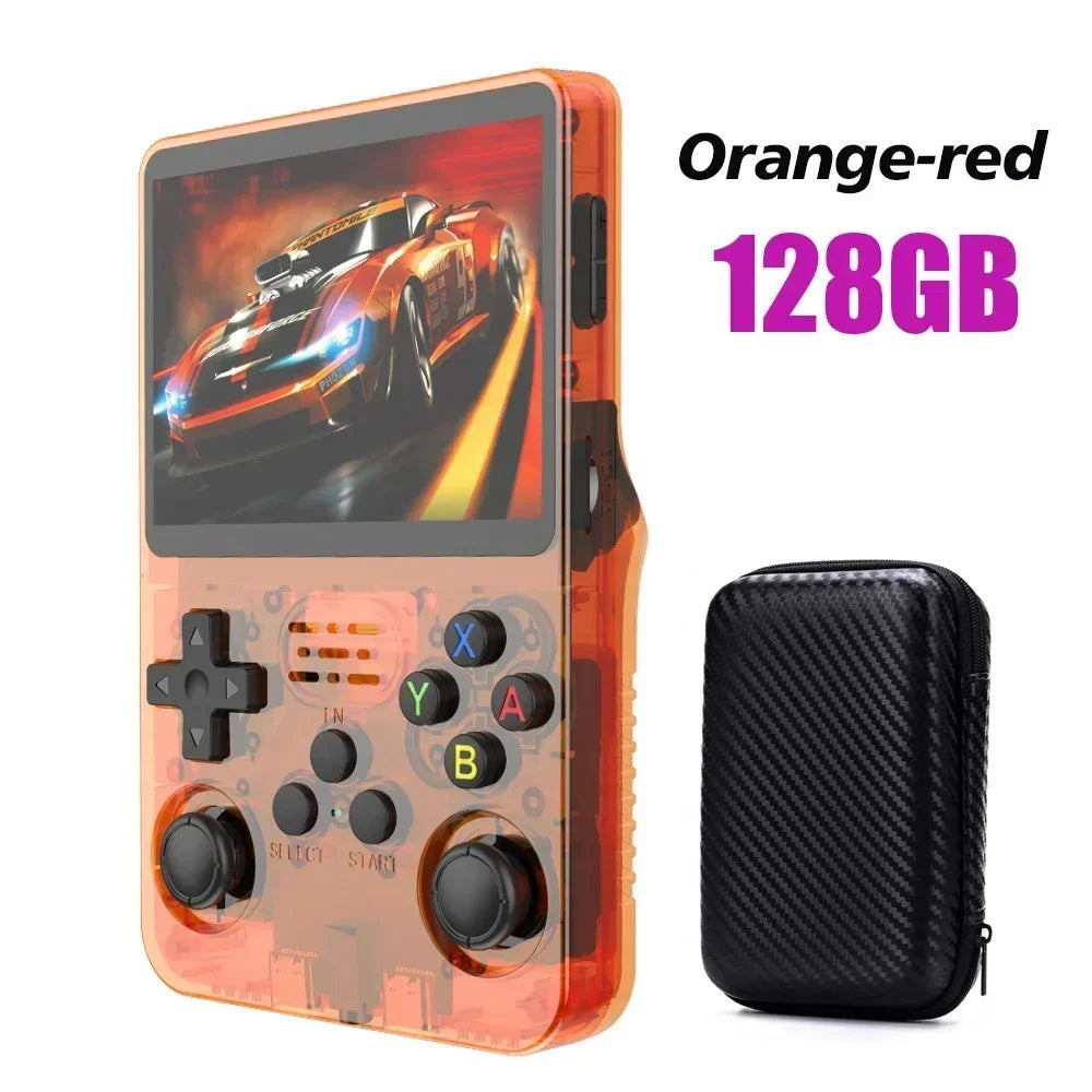 Portable Pocket Video Player 64GB 128G R36S Retro Handheld Video Game Console Linux System 3.5 Inch IPS Screen to 20000 Games