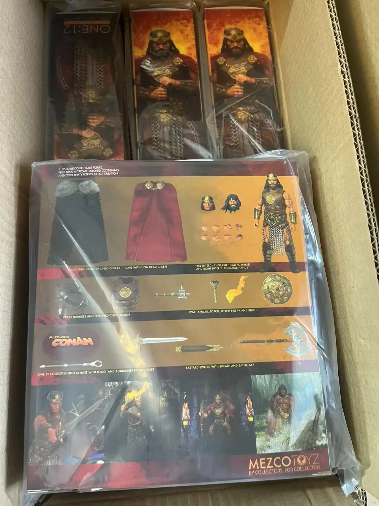 100% Original Mezco TOYZ 1/12 KING CONAN In Stock Anime Action Collection Figures Model Toys