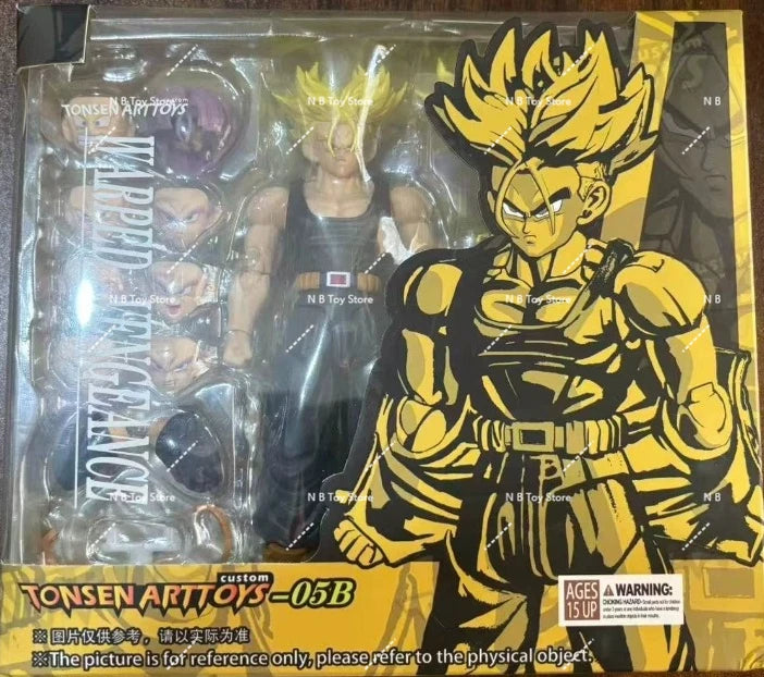In Stock Tonsenarttoys Dragon Ball Z Shf Saiyan SSJ2 Trunks Majin Butens Cuttens Action Figure Action Model Toys Gift