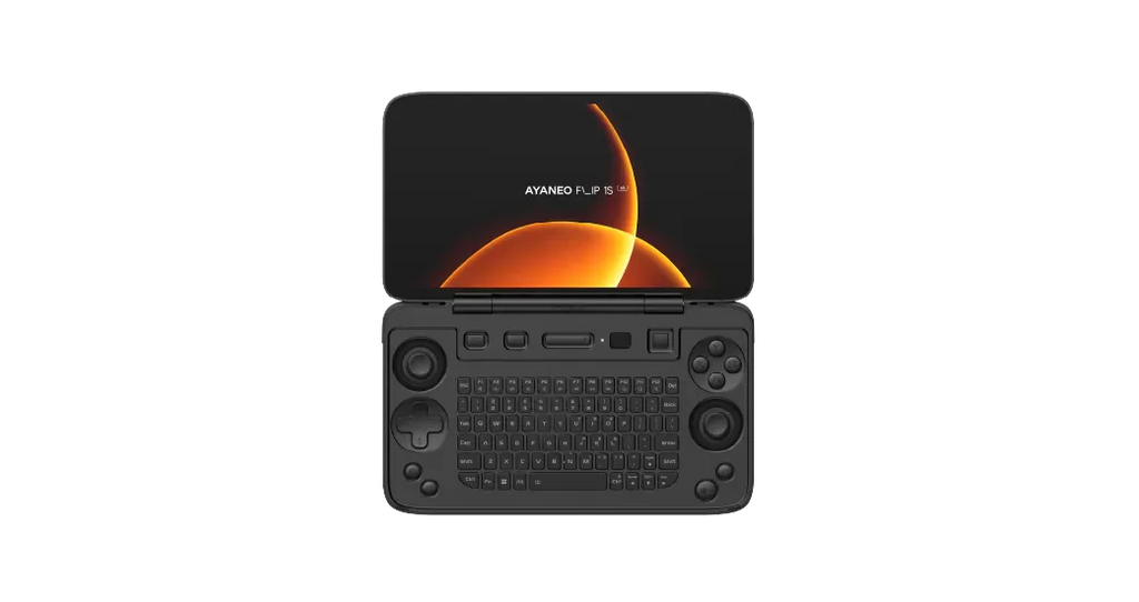 AYANEO FLIP 1S KB Flip-Spielkonsole 7" 1080P 144Hz OLED-Bildschirm Tragbare Handheld-Konsole HX370 8840U mit Tastatur-Spielmaschine