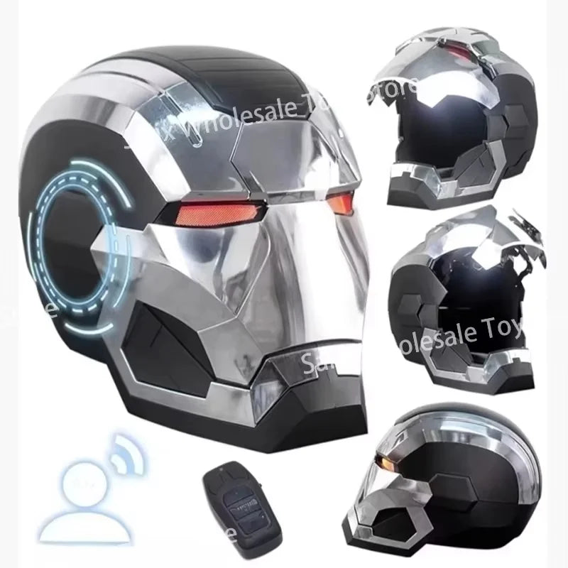 Iron Man Mk5 Helmet War 1:1 Machine Avengers Cosplay Electric Open Close Chinese English Voice Remote Control Gifts Customized
