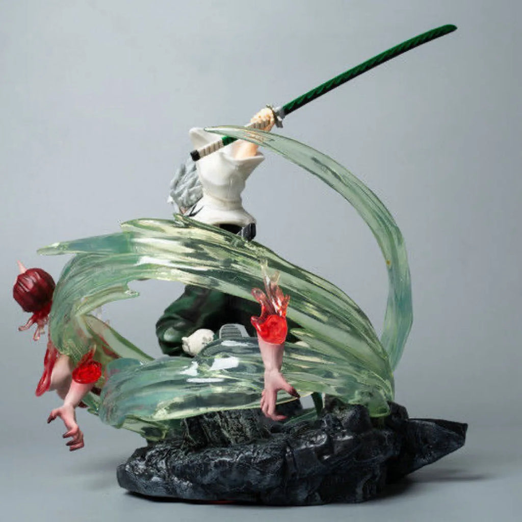 23cm Demon Slayer Anime Figure Shinazugawa Sanemi Peripheral PVC Model Statue Desktop Decoration Ornaments Birthday Gifts Toys