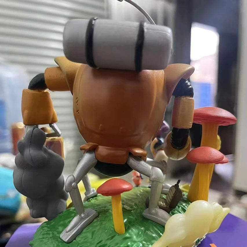 Anime Dragon Ball Shu Robot Vs Son Goku Figure Pvc Statue Action Figures Collectible Model Toys Gifts